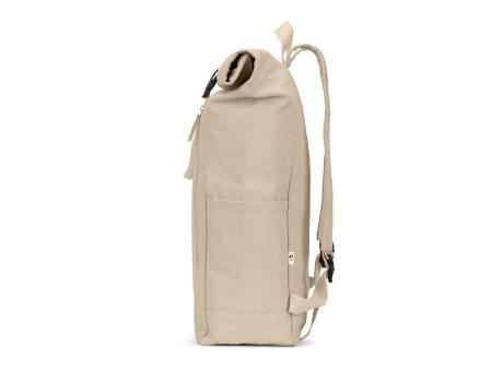 SAINT. Roll-Top-Rucksack aus recyceltem Baumwolle und recyceltem Polyester (380 g/m²)