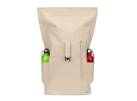 SAINT. Roll-Top-Rucksack aus recyceltem Baumwolle und recyceltem Polyester (380 g/m²)