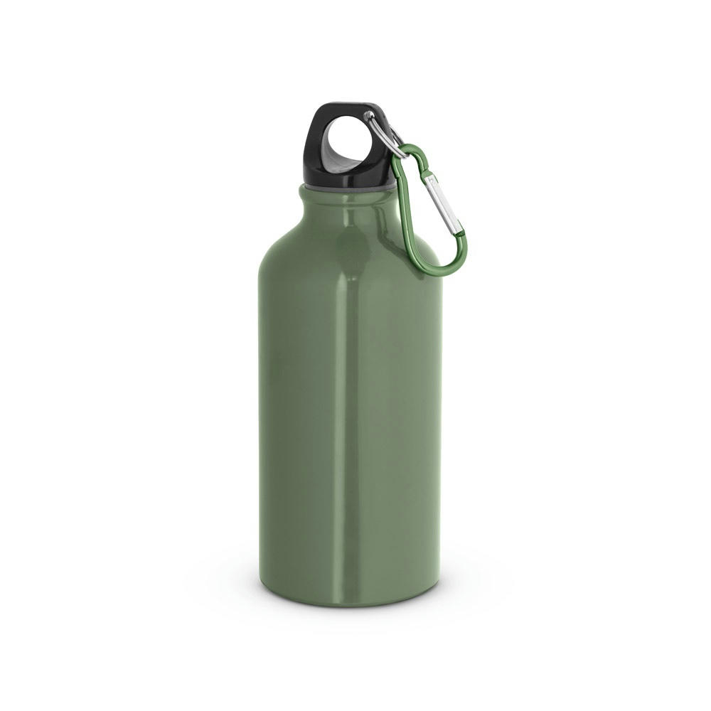 LANDSCAPE S. Aluminium-Sportflasche mit Karabiner 400 ml