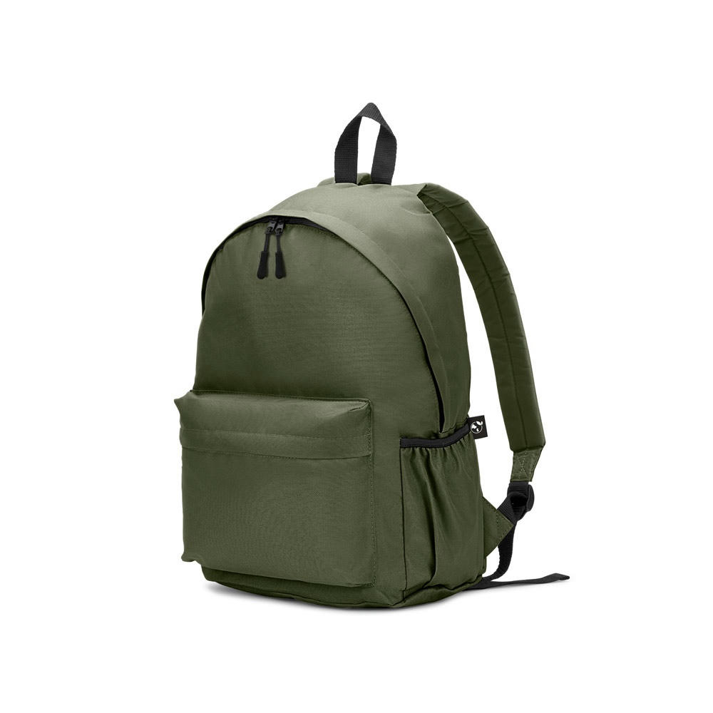 ROSARIO. Klassischer Rucksack mit zeitlosem Design aus recyceltem 600D Polyester