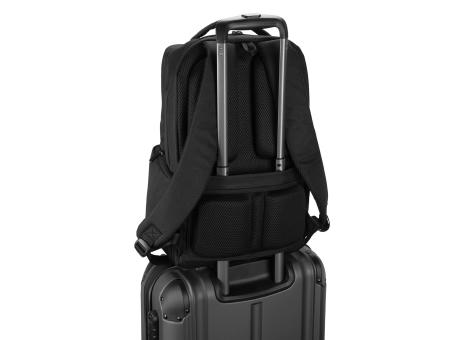 COPENHAGEN. Wasserabweisender Rucksack aus recyceltem Twill mit zwei großen Fronttaschen, 17'3 Zoll