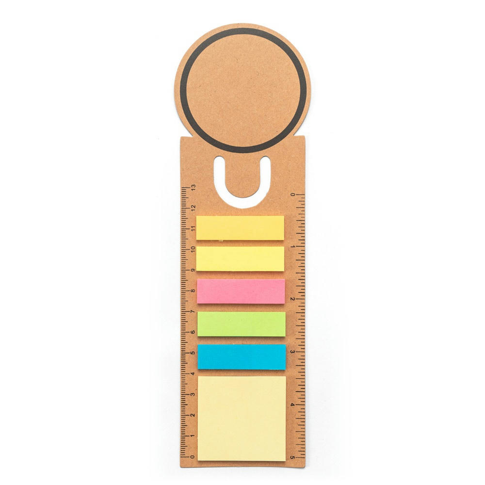 SAWYER. Büroset 3-in-1- aus 100 % Recyclingpapier mit runder Oberseite und schwarzem Aufdruck rundum