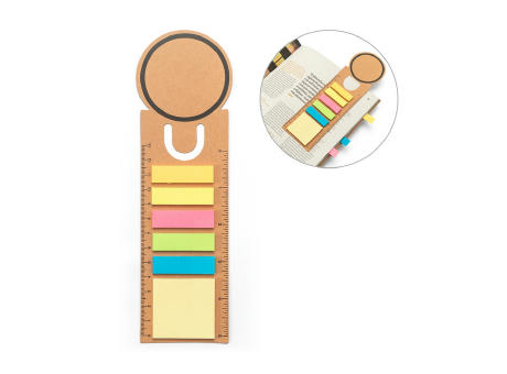 SAWYER. Büroset 3-in-1- aus 100 % Recyclingpapier mit runder Oberseite und schwarzem Aufdruck rundum