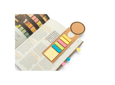 SAWYER. Büroset 3-in-1- aus 100 % Recyclingpapier mit runder Oberseite und schwarzem Aufdruck rundum