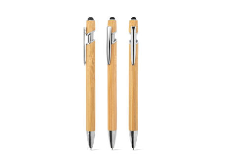 NEIL BAMBOO. Kugelschreiber aus Bambus mit verchromten Aluminiumdetails