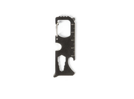 SCREWY. Multifunktionskarte aus Edelstahl mit 8 Funktionen