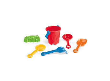 VALLARTA. StrandEimer aus PP mit 5 Zubehörteilen