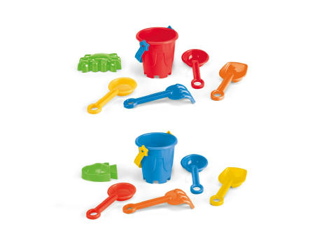 VALLARTA. StrandEimer aus PP mit 5 Zubehörteilen