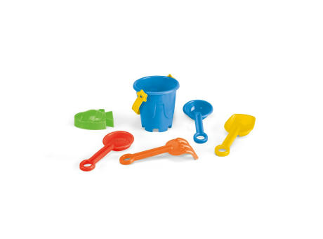 VALLARTA. StrandEimer aus PP mit 5 Zubehörteilen