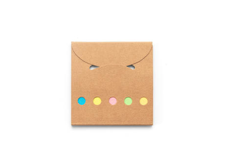 AINSLEY. Büroset 2-in-1- aus 100 % Recyclingpapier mit 6 Haftnotizblöcken