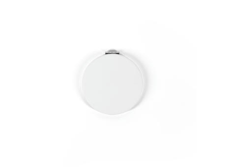 FREYA. Runder doppelseitiger Spiegel mit matter PU-Außenseite