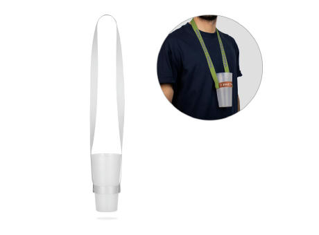 BRADFORD. Lanyard und Becherhalter aus Polyester (100%rPET) für Sublimation geeignet
