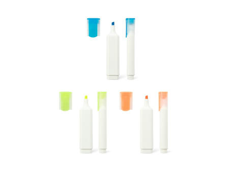 FLETCHER. Textmarker aus PP mit glänzender Oberfläche