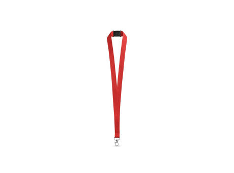 LEEDS. Lanyard aus Polyester mit Sicherheitsverschluss