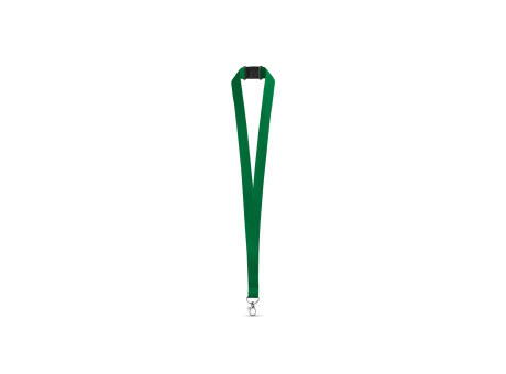 LEEDS. Lanyard aus Polyester mit Sicherheitsverschluss