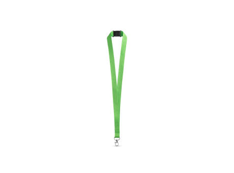 LEEDS. Lanyard aus Polyester mit Sicherheitsverschluss