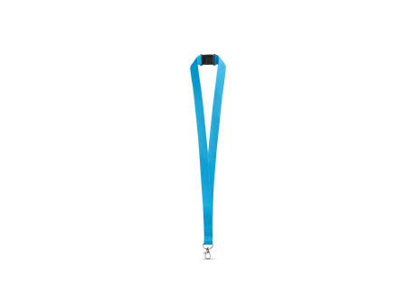 LEEDS. Lanyard aus Polyester mit Sicherheitsverschluss