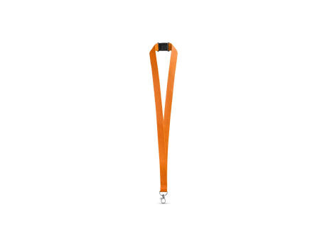 LEEDS. Lanyard aus Polyester mit Sicherheitsverschluss
