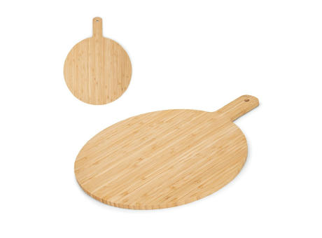 CHEESANO. Rundes Servierbrett aus Bambus