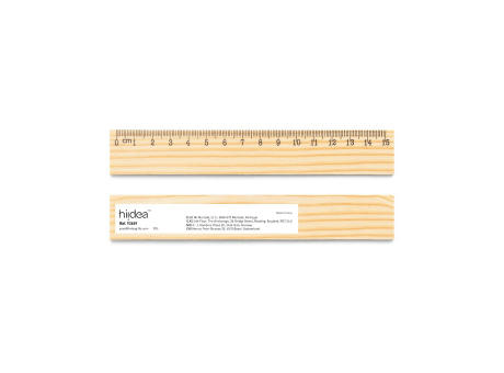 WESLEY 15. Lineal aus Kiefernholz mit 15 cm Skala