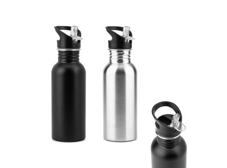 EDBERG. Edelstahlflasche mit einwandiger Ausführung