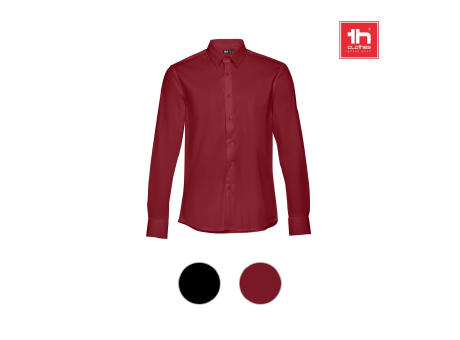 THC PARIS. Langärmeliges Popeline-Hemd für Herren