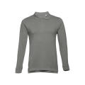 THC BERN II. Langarm-Poloshirt für Herren aus kardierter Baumwolle