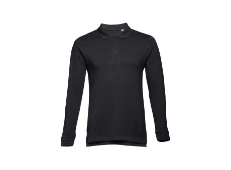 THC BERN II. Langarm-Poloshirt für Herren aus kardierter Baumwolle