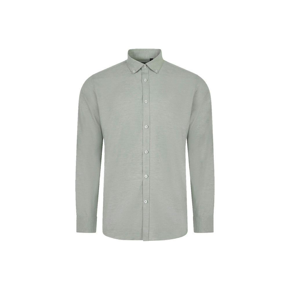 VL PRITHVI MAN. Hemd Oxford (180 g/m²) für Herren, aus Baumwolle (50 %), Polyester (45 %) und Elasthan (5 %)