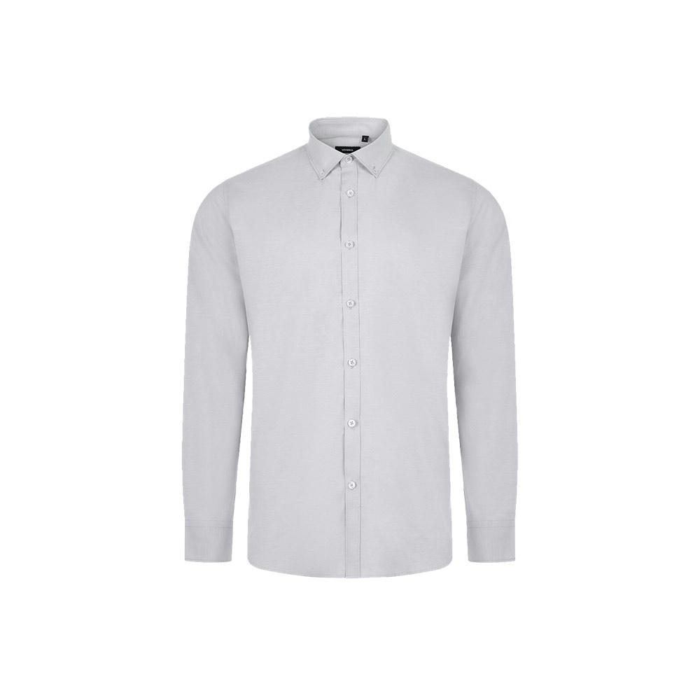 VL PRITHVI MAN. Hemd Oxford (180 g/m²) für Herren, aus Baumwolle (50 %), Polyester (45 %) und Elasthan (5 %)