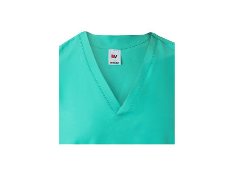 VL FLORA. Kurzarm-Tunika (140 g/m²), aus 100 % Mikrofaser