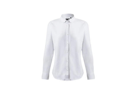 VL PRITHVI WOMEN. Hemd Oxford (180 g/m²) für Damen, aus Baumwolle (50 %), Polyester (45 %) und Elasthan (5 %)