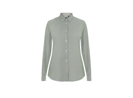 VL PRITHVI WOMEN. Hemd Oxford (180 g/m²) für Damen, aus Baumwolle (50 %), Polyester (45 %) und Elasthan (5 %)