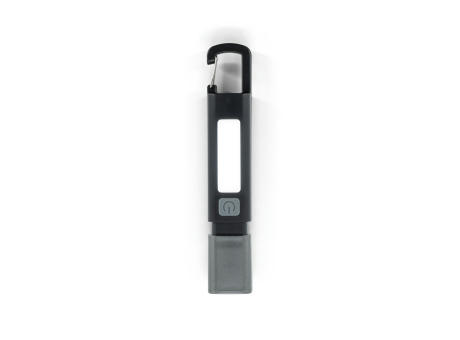 WIGGINS. ABS-Taschenlampe mit einer 2-W-LED-Leuchte (53 Lumen) an der Vorderseite und einer COB-Leuchte (53 Lumen) an der Oberseite
