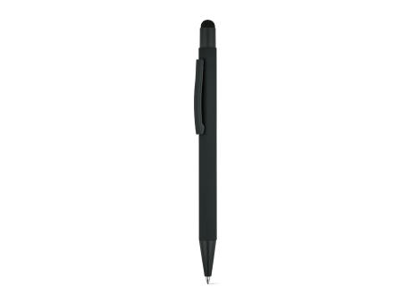 CLINT TOUCH. Kugelschreiber mit modernem Design aus recyceltem Aluminium (100% rAL) mit Gummibeschichtung
