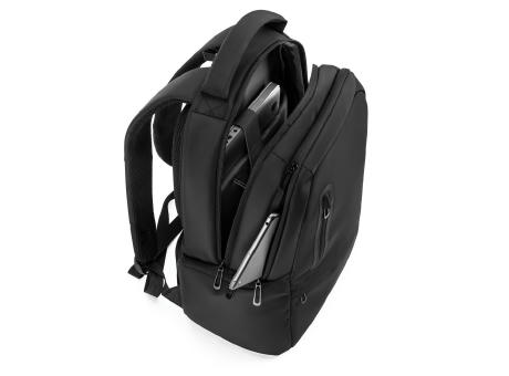 BOSTON SOLID. Laptop-Rucksack (17") aus 150D Nylon mit 2 gepolsterten Fächern