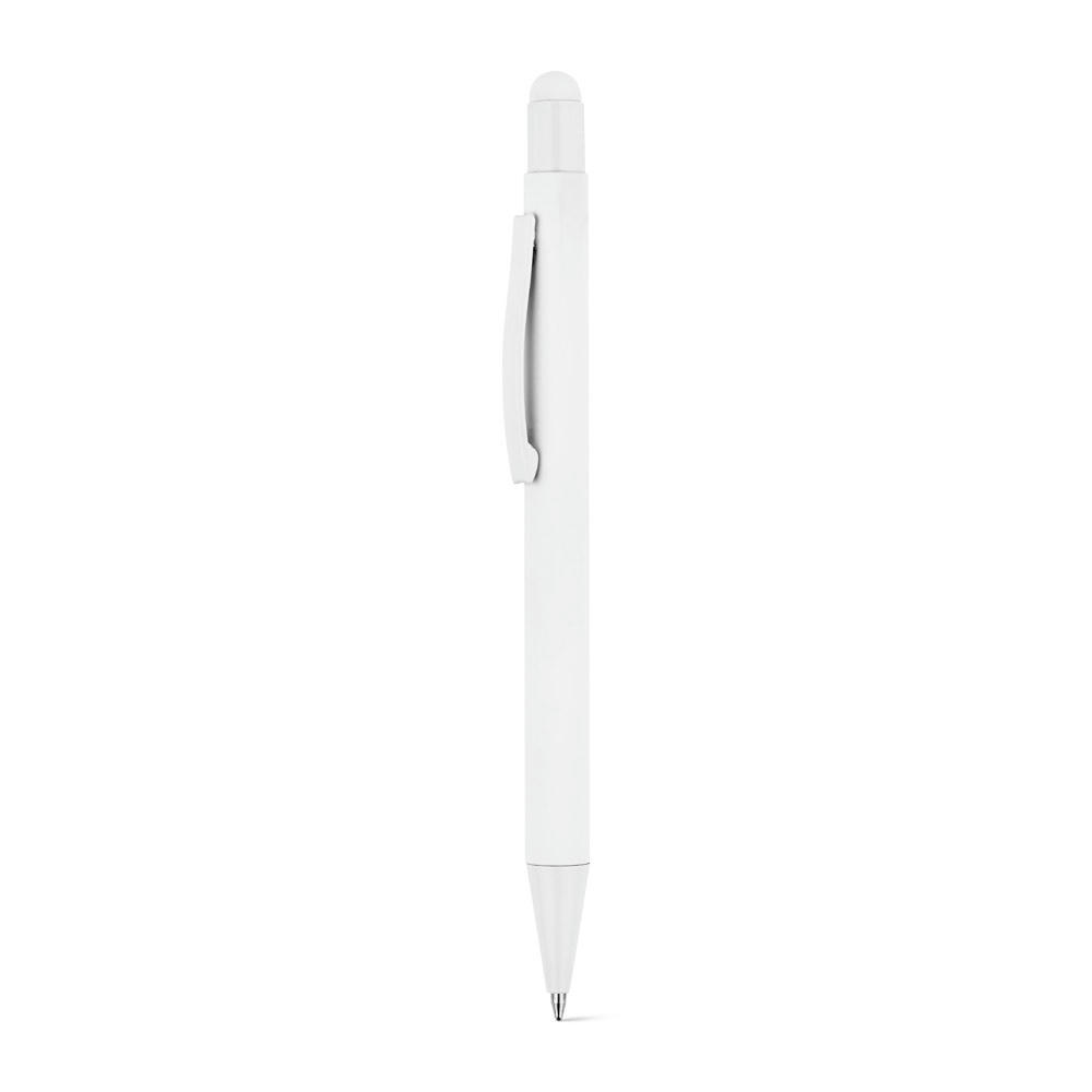 CLINT TOUCH. Kugelschreiber mit modernem Design aus recyceltem Aluminium (100% rAL) mit Gummibeschichtung