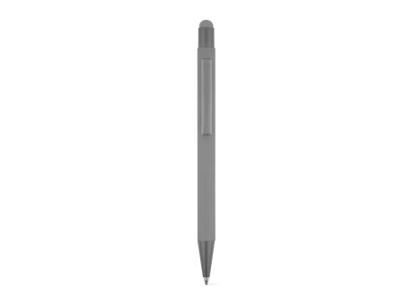 CLINT TOUCH. Kugelschreiber mit modernem Design aus recyceltem Aluminium (100% rAL) mit Gummibeschichtung