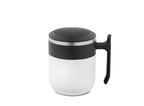 MALDINI. Reisebecher mit Innenwand aus Edelstahl und matter Oberfläche, 400 mL