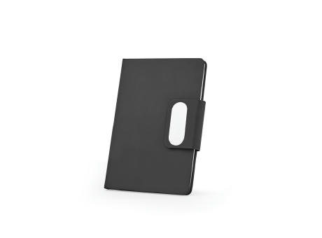 GARRETT. Set bestehend aus 1 Kugelschreiber und 1 Notizblock, aus PU und Edelstahl
