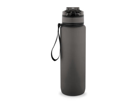 ERIKSSON. Flasche aus recyceltem PET (100 % rPET) mit motivierenden Sprüchen und Zeitmarkierungen, die zum Wassertrinken anregen