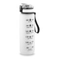 ERIKSSON. Flasche aus recyceltem PET (100 % rPET) mit motivierenden Sprüchen und Zeitmarkierungen, die zum Wassertrinken anregen
