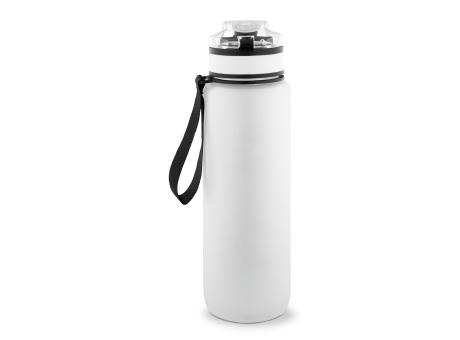 ERIKSSON. Flasche aus recyceltem PET (100 % rPET) mit motivierenden Sprüchen und Zeitmarkierungen, die zum Wassertrinken anregen