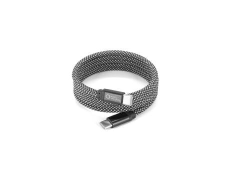 NADELLA. USB-C-zu-USB-C-Kabel mit geflochtenem Polyesterkabel (60 W) und einem Magnetsystem zum einfachen Aufwickeln
