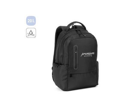 BOSTON SOLID. Laptop-Rucksack (17") aus 150D Nylon mit 2 gepolsterten Fächern