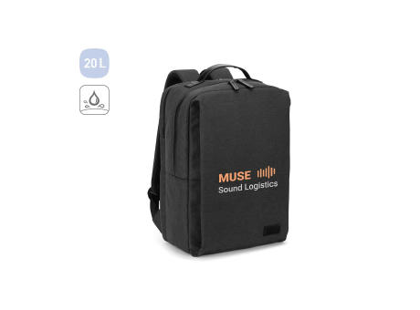 GLASGOW. Laptop-Rucksack (17") aus hochdichtem 600D-Recycling-Polyester (20L)