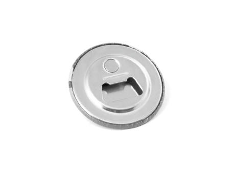 Button PIN 12. Runder Pin mit Magnet und Flaschenöffner