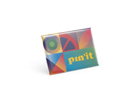 Button PIN 15. Rechteckiger Pin mit Magnet