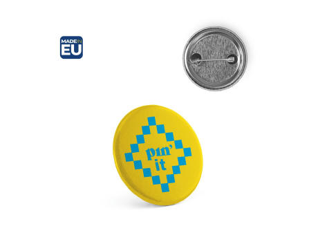 Button PIN 3. Runder Pin mit Broschennadel