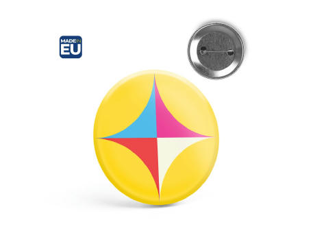 Button PIN 9. Runder Pin mit Broschennadel